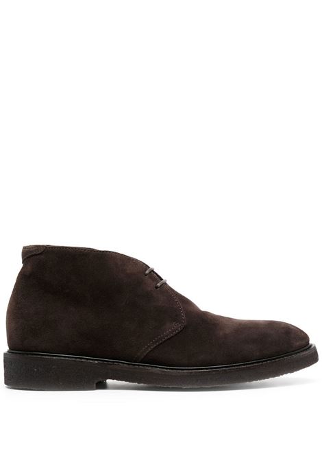 Brown suede lace-up boots Henderson Baracco - men HENDERSON BARACCO | Boots | 82514S15MRRN